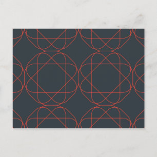 Carte Postale Motif géométrique moderne, simple, mignon et ludiq