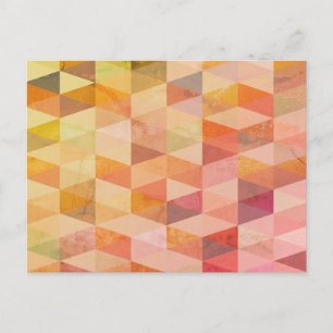 Carte Postale Motif géométrique Triangle souple