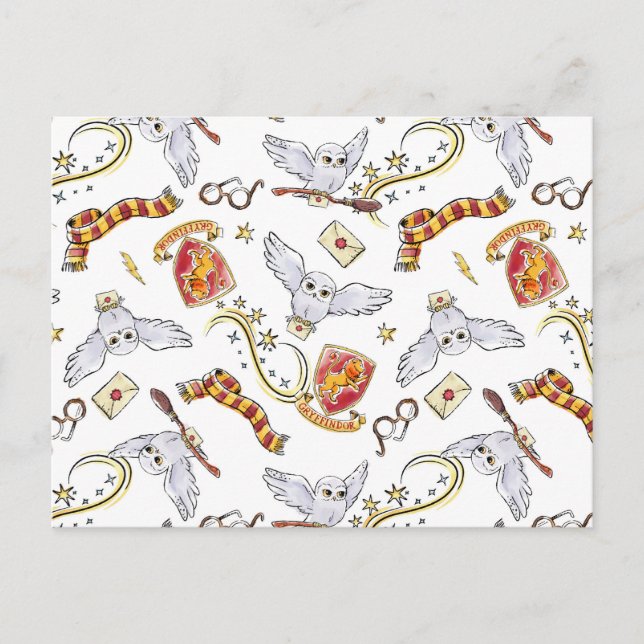 Carte Postale Motif Hedwig GRYFFINDOR™ (Devant)