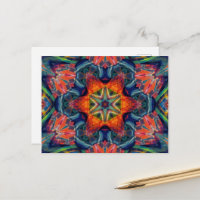 Motif Kaleidoscope couleur psychédélique