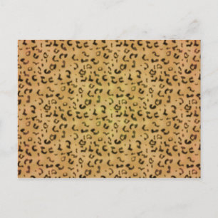 Carte Postale Motif léopard
