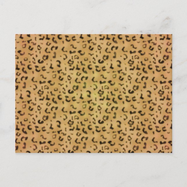 Carte Postale Motif léopard (Devant)