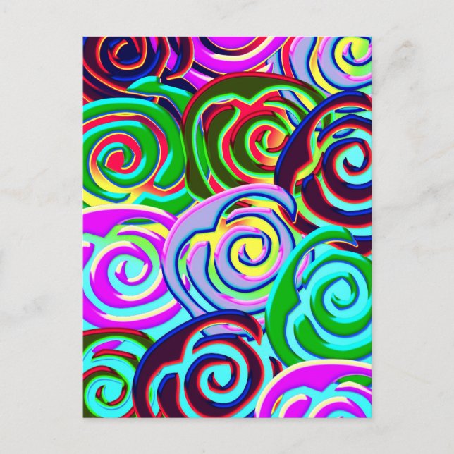 Carte Postale motif lollypop (Devant)