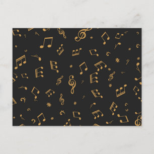 Carte Postale Motif musical