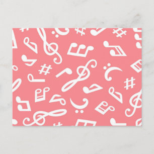 Carte Postale Motif musical