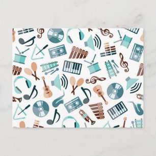Carte Postale Motif musical