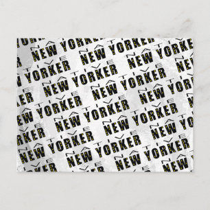 Carte Postale Motif natif du New Yorker
