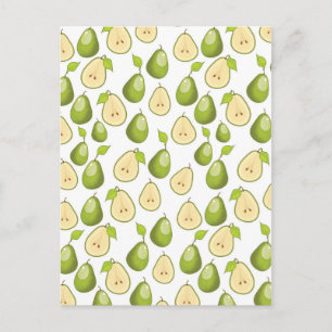 Carte Postale Motif Poires