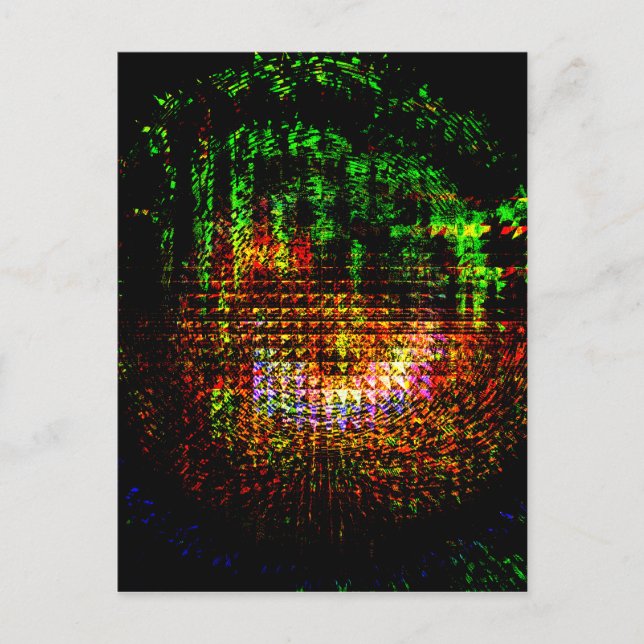 Carte Postale motif radar kaleidoscope (Devant)