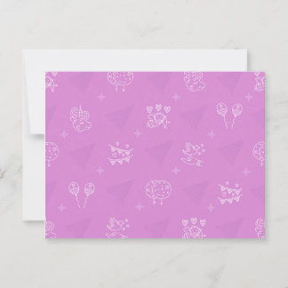 Carte Postale Motif romantique rose transparent