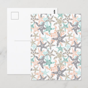 Carte postale Motif sans fil Starfish