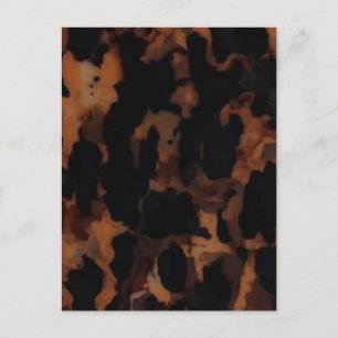 Carte Postale Motif sans fil Tortoiseshell, Chic TortoiseShell