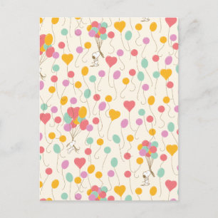 Carte Postale Motif Snoopy Bouquets de Ballons