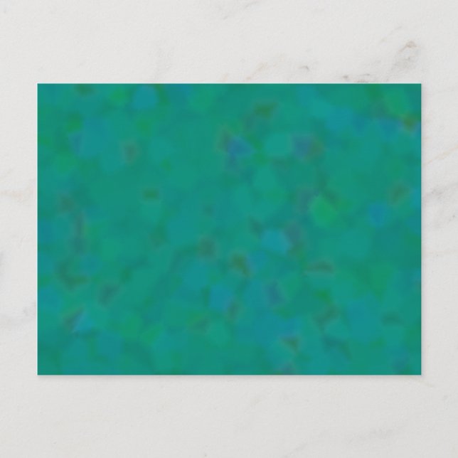 Carte Postale Motif subtil en vert et bleu (Devant)