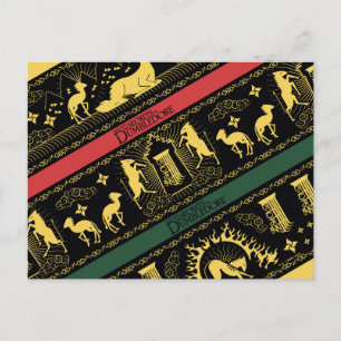 Carte Postale Motif superposé de Qilin