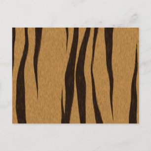 Carte Postale Motif Tiger Stripes