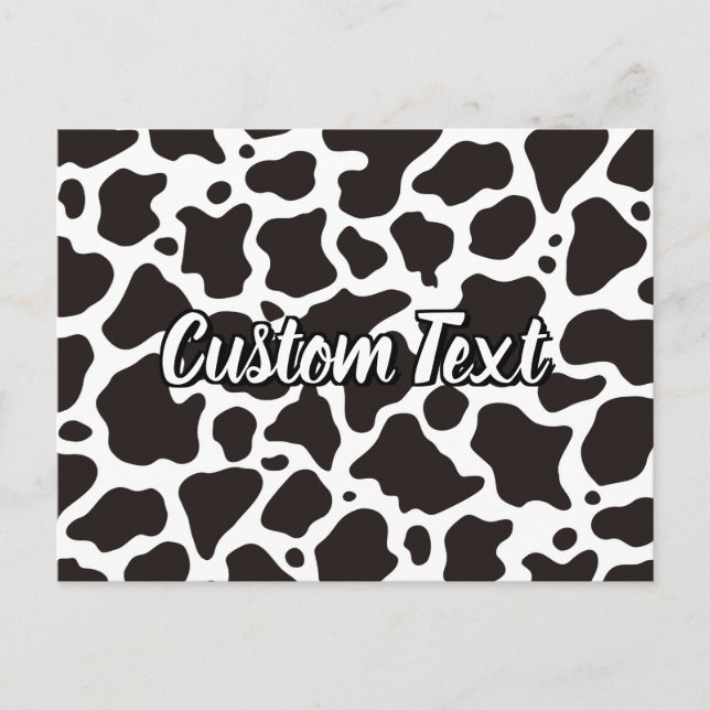 Carte postale Motif Vache (Devant)