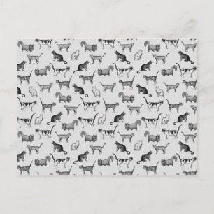 Carte Postale Motif vintage Cats