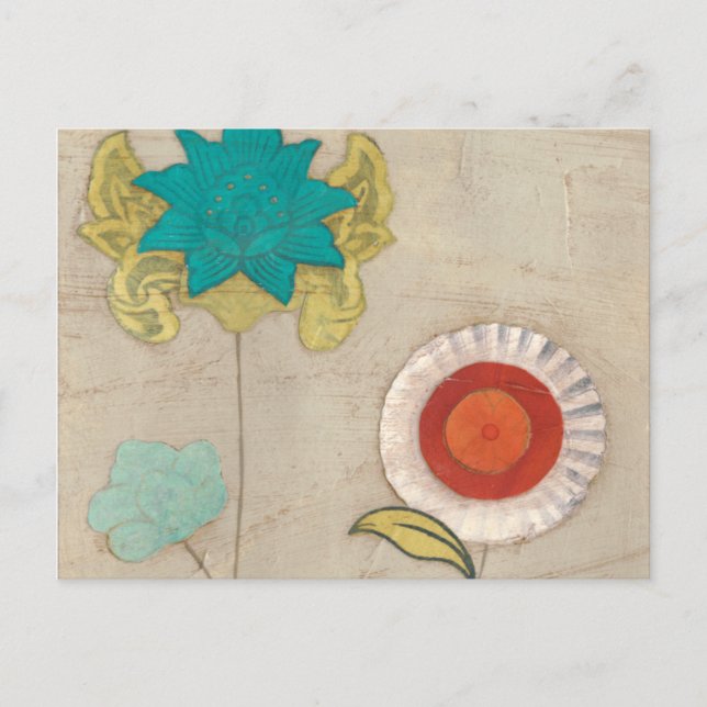 Carte Postale Motifs de Pétales I (Devant)