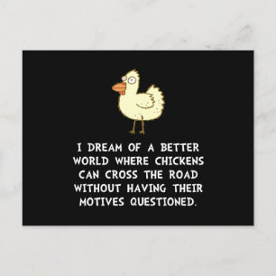 Carte Postale Motifs du poulet