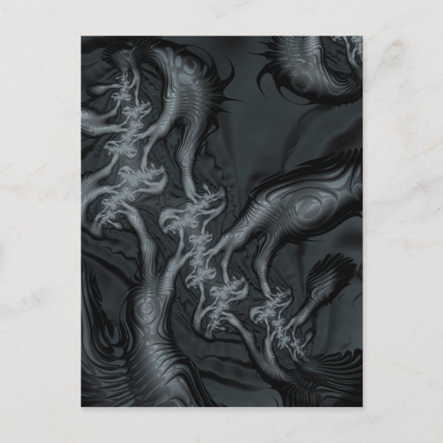 Carte Postale Motifs et formes fractales Abstraits. Art fractal (Devant)