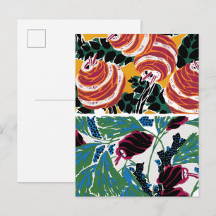 Carte Postale Motifs floraux vintage III Petits