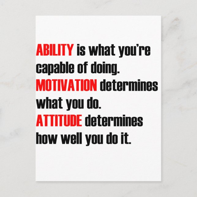 Carte Postale motivation (Devant)