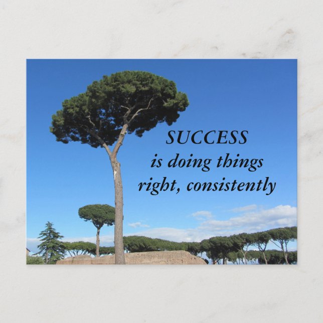Carte Postale Motivation du succès (Devant)