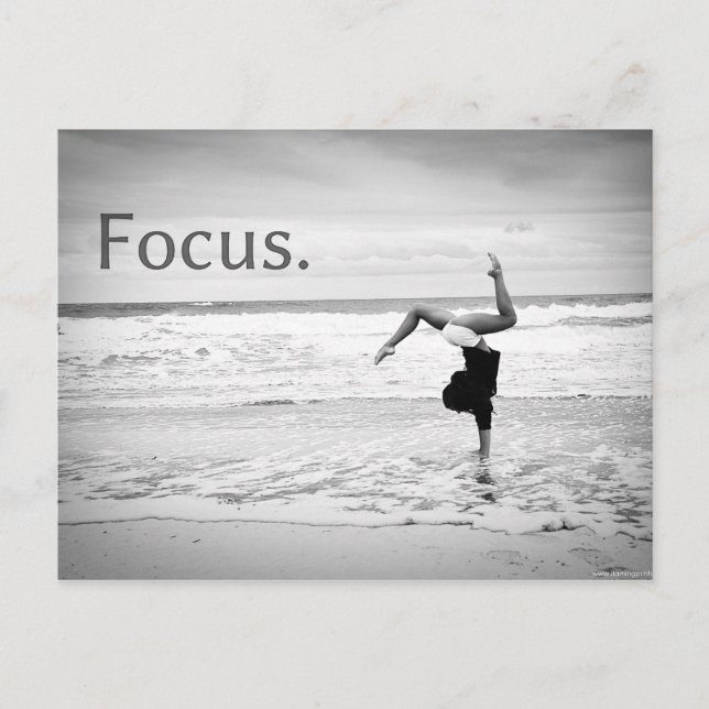Carte Postale Motivation Formation Plage Focus Poignée (Devant)