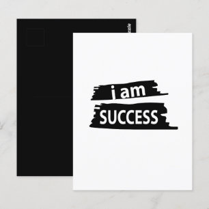 Carte Postale Motivation Je suis la réussite Motivation
