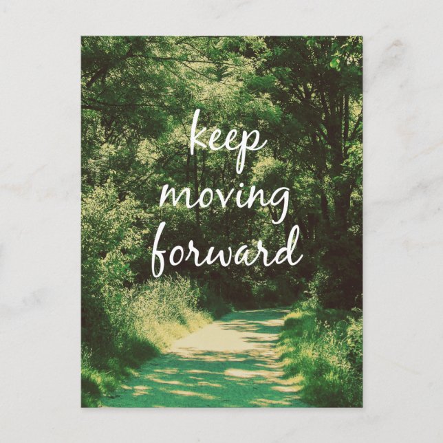 Carte Postale Motivationnel Continuer à avancer le devis (Devant)