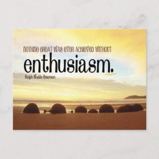 Carte postale motivationnelle Enthousiasme