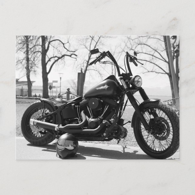 Carte Postale Moto classique étonnant (Devant)