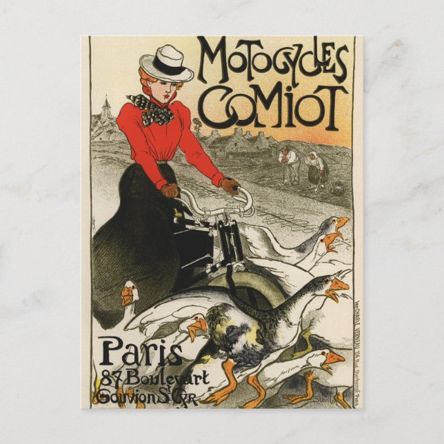 Carte Postale Moto Comiot (Devant)