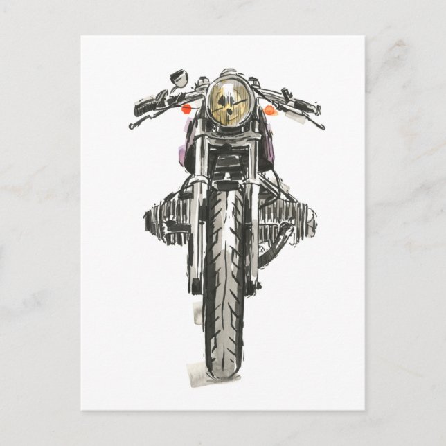 Carte Postale Moto en encre II (Devant)
