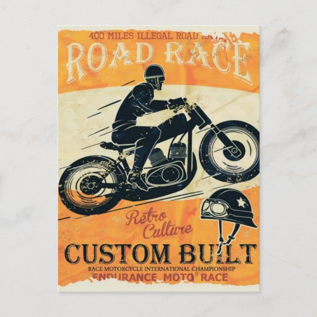 CARTE POSTALE MOTO FANS (Devant)
