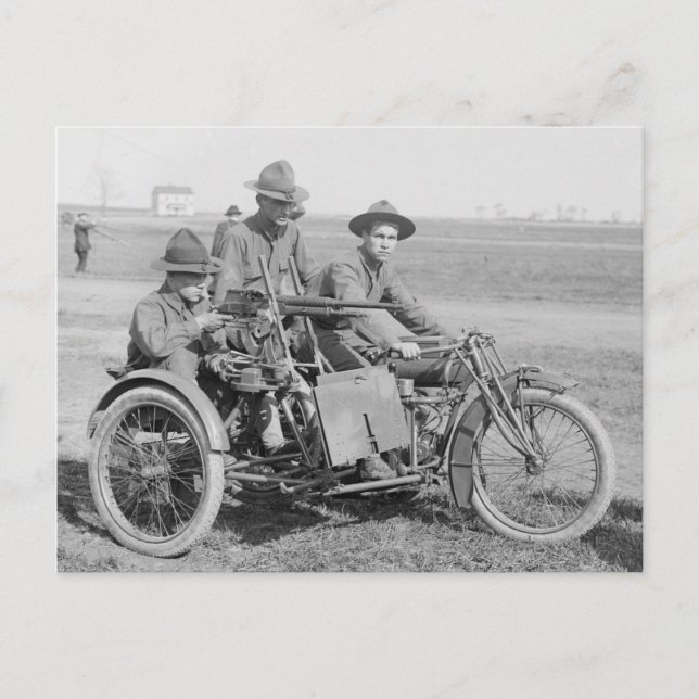 Carte Postale Moto Machine Gun (Devant)