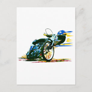 Carte Postale Moto Speedway Rapide