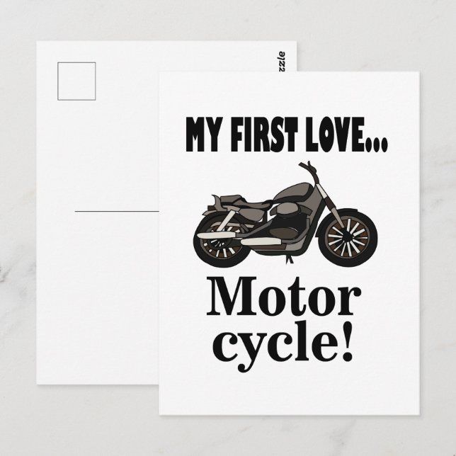 Carte Postale Moto Vélo Véhicule Moto (Devant / Derrière)