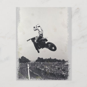 Carte Postale MOTO-X vintage.