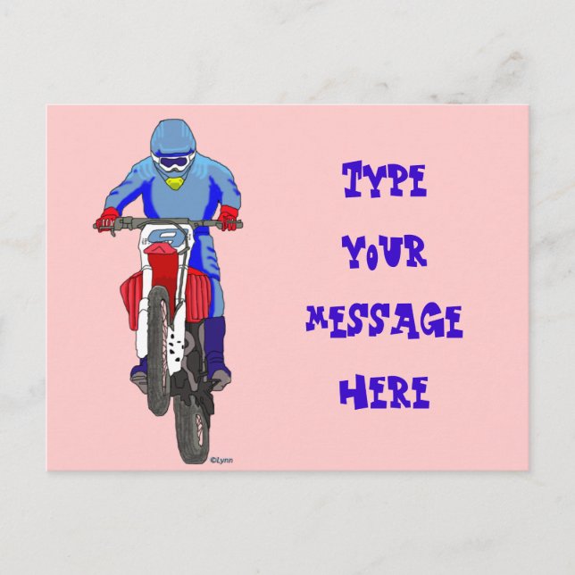 Carte Postale Motocross 100 (Devant)