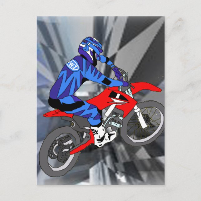 Carte Postale Motocross 204 (Devant)