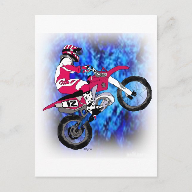 Carte Postale Motocross 306 (Devant)