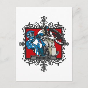 Carte Postale Motocross agressif