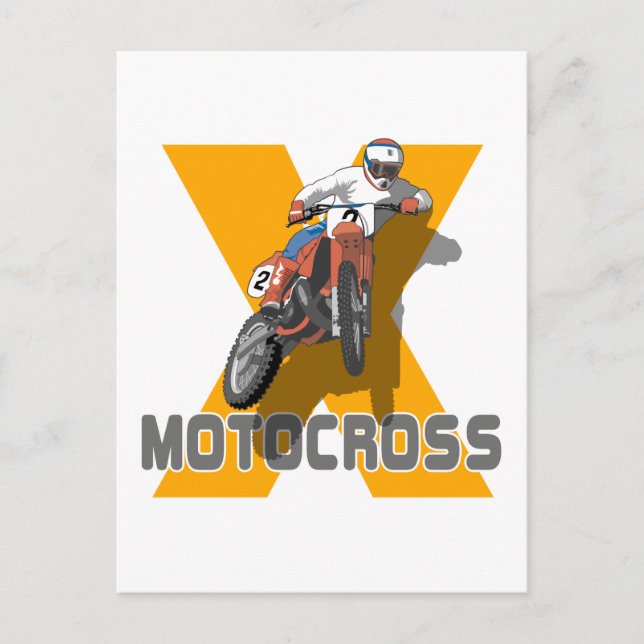 Carte Postale Motocross Extrême (Devant)