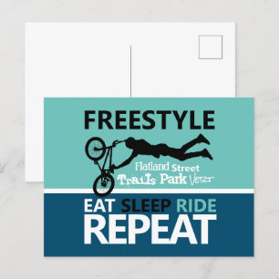 Carte Postale Motocross Freestyle