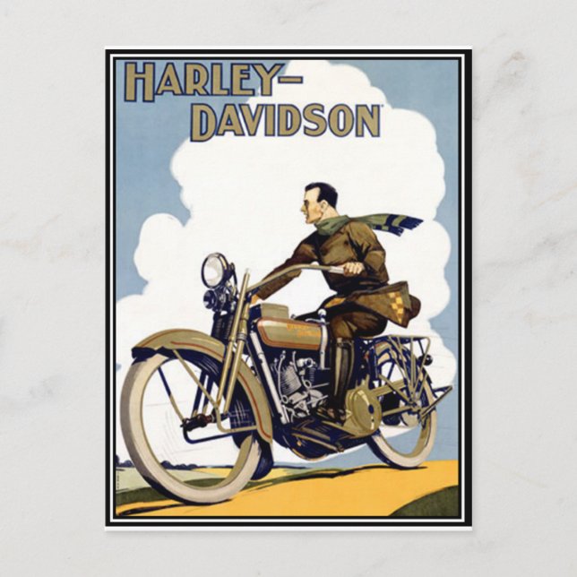 Carte Postale Motocyclette (Devant)