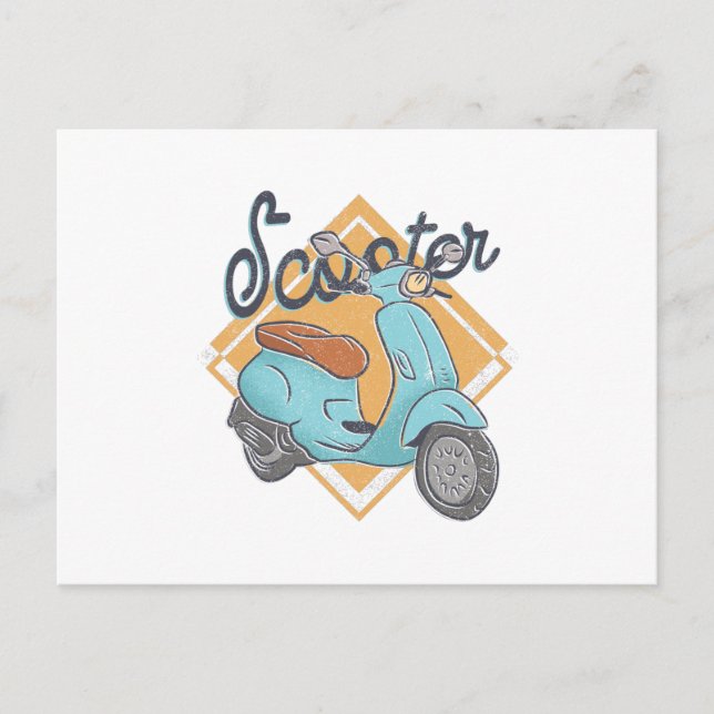 Carte Postale Motocyclette (Devant)