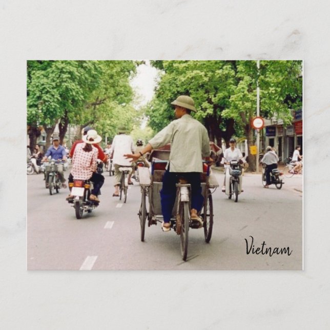 Carte Postale motos vietnam (Devant)