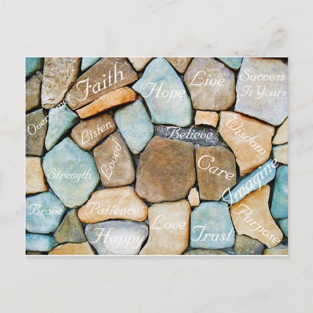 Carte Postale Mots d'encouragement, Mots d'espoir_ (Devant)